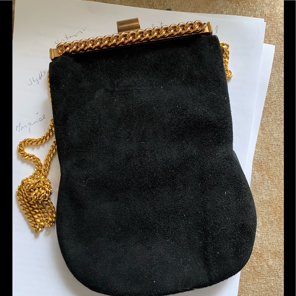 Vintage 1950’ Le Marquise black clutch bag